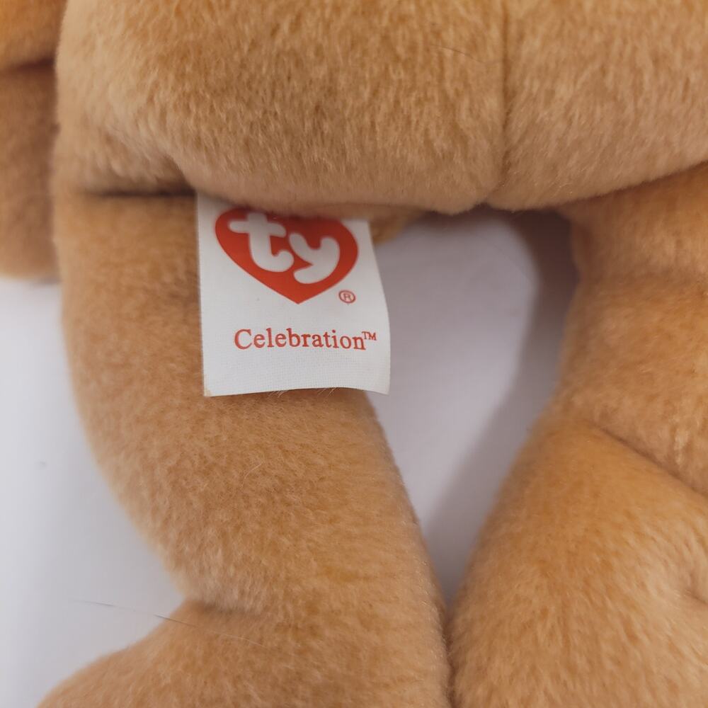 Ty Yellow Birthday Bear with Colorful Party Hat - Picture 3 of 7